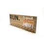 Marathon Medal display 23x9 with 10, 19 or 30 PEGS-running medals and race bibs holder-running medals and race bibs hanger-Marathon(CWD-569)
