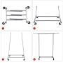 Simple Trending Clothing Garment Rack with Wheels, Extendable & Collapsible, Capacity 150 lbs, Chrome