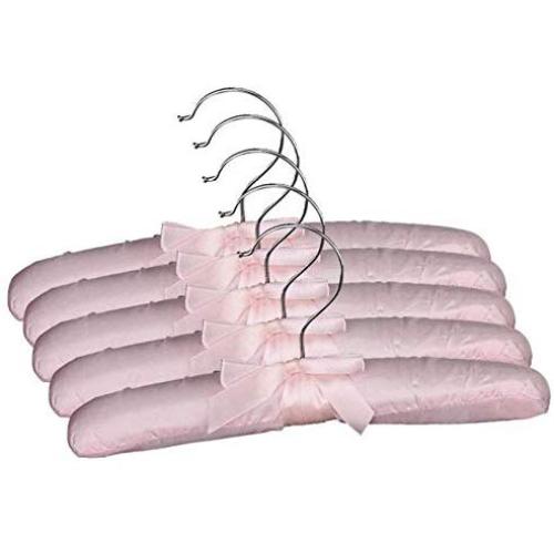 10pcs Practical Sponge Padded Satin Hangers Clothes Racks Clothes Hangers Garment Hanger Clothes Hanger