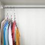 KJfamily Space Saving Hangers Metal Hanger Magic Cascading Hanger Closet Clothes Organizer Multifunctional Clothes Hangers Stainless Steel 6X2 Slots (8 Pack)