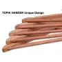 TOPIA HANGER American Red Cedar Wood Coat Hangers, Wooden Suit Hangers, Smooth Cut Notches- 360°Flexible Hook- Solid Non-Slip Bar, 10 Pack- Natural- CT07C