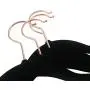OnCloud-7 Black Velvet Hangers with Clips 20 Pack, Non Slip Pants and Skirt Hangers with Rose Gold Hooks OnCloud-7 Black Velvet Hangers with Clips 20 Pack, Non Slip Pants and Skirt Hangers with Rose Gold Hooks