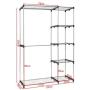 Portable Closet Garment Rack Clothes Hanger Storage Home Shelf Organizer