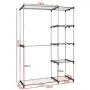 Portable Closet Garment Rack Clothes Hanger Storage Home Shelf Organizer Portable Closet Garment Rack Clothes Hanger Storage Home Shelf Organizer