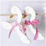 DNJKSA Europe Style Wooden Clothes Hanger Kids Baby Animal Carton Swan Hanger Rack Home Girls Princess Room Nursery Decor(Random Color) 2 Pcs