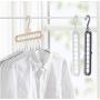 10pcs Random Color Multi-Port Support Circle Clothes Hanger Clothes Drying Rack Multifunction Plastic Scarf Clothes Hangers Hangers Storage Racks