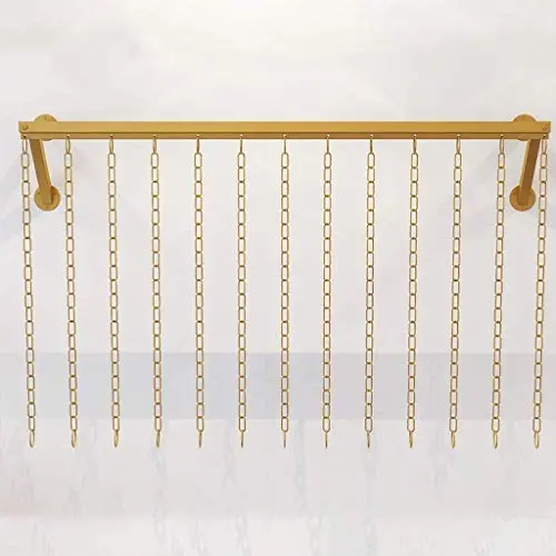 Hanger Seasonal Outfitsgolden Clothing Storage Rod Retro Clothes Rack Wall Garment Everyday Perfect Laundry Room Retail Store Good Amount Iron (Color : Gold Size : 120 26 22cm) Hanger Seasonal Outfitsgolden Clothing Storage Rod Retro Clothes Rack Wall Garment Everyday Perfect Laundry Room Retail Store Good Amount Iron (Color : Gold Size : 120 26 22cm)