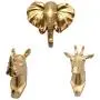Flameer Set of 3 Animal Shaped Single Coat Hook Clothes Rack Decorative Wall Hanger Flameer Set of 3 Animal Shaped Single Coat Hook Clothes Rack Decorative Wall Hanger