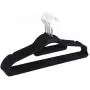 10pcs Random Color Non-Slip Ultra-Thin 360 Degree Swivel Flocked Adult Clothes Hangers with Tie Bar, Notched Shoulders 10pcs Random Color Non-Slip Ultra-Thin 360 Degree Swivel Flocked Adult Clothes Hangers with Tie Bar, Notched Shoulders