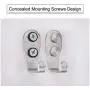 uxcell 5pcs Wall Hook Stainless Steel Wall Mounted Hooks Coat Towel Wall Clasp Bedroom Clothes Hangers W Screws Silver Tone