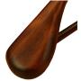 CHAONAO Wood Hangers Extra Wide Shoulder Durable Men and Women Clothes Hanger for Suit, Coat, Jacket, Pack of 5,Brown,40x5.5cm