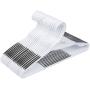 TIMMY Plastic Hangers 40 Pack Heavy Duty Clothes Hangers with Built-in Grip Non-Slip Pads Space Saving Super Lightweight Organizer for Closet Wardrobe,Perfect for Blouses Shirts and More(White&Grey)