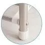 WZP Clothing Display Stand,Home Entrance Hall Living Room Bedroom Coat Rack,One Economic Stainless Steel Shoe Rack Hanger More Storage/White/As Shown