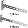 fayle Wardrobe Organizer Wall Mounted Stainless Steel Clothes Bar - Clothes Hanger Holder Organizer Heavy Duty Drying Rack