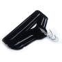 ilovo 10pcs 450.524.5 Plastic Flocking Clothes Hangers Black