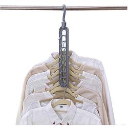 10pcs Random Color Multi-Port Support Circle Clothes Hanger Clothes Drying Rack Multifunction Plastic Scarf Clothes Hangers Hangers Storage Racks
