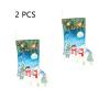 Xmas Ornament Christmas Stocking Snowflakes Christmas Decor Fork and Knives Pocket Tree Hanger for Gift Christmas Tree Decoration