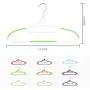 ZZYQ Plastic Hangers,Space Saving Clothes Hangers, Blouses and Pants, Shirts, Ties, Scarves and Sweaters, 20pcs,Orange