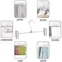 NORTHERN BROTHERS Pants Hangers with Clips, 50 Pcs Metal Skirt Hangers with Clips Trouser Bulk Clip Hangers for Pants