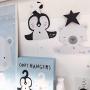 BeesClover Cute Cartoon Wooden Hanger Hanging Rack for Kids Clothes Child Room Decoration Penguin 2625cm