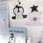 BeesClover Cute Cartoon Wooden Hanger Hanging Rack for Kids Clothes Child Room Decoration Penguin 2625cm