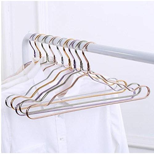 10pcs Random Color Clothes Hanger Drying Rack, Aluminum Alloy Anti-Skid Hanger for Clothes Wardrobe Storage Hanger 10pcs Random Color Clothes Hanger Drying Rack, Aluminum Alloy Anti-Skid Hanger for Clothes Wardrobe Storage Hanger