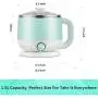 DCIGNA Electric Hot Pot, 1.5L Electric Noodle Cooker, Stainless Steel Mini Shabu Hot Pot, Perefect For Boiling Water, Ramen, Egg, Pasta, Dumpling, Soup, Oatmeal (Blue) DCIGNA Electric Hot Pot, 1.5L Electric Noodle Cooker, Stainless Steel Mini Shabu Hot Pot, Perefect For Boiling Water, Ramen, Egg, Pasta, Dumpling, Soup, Oatmeal (Blue)