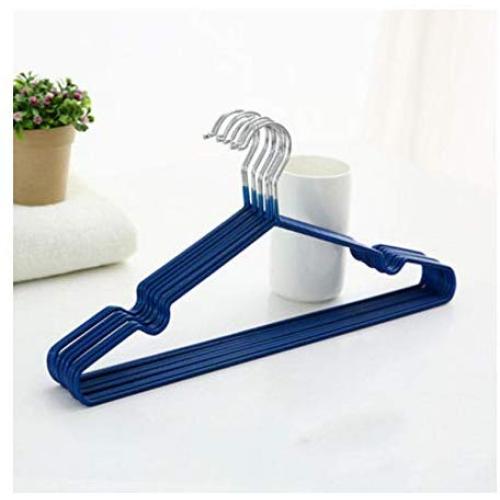 10pcs Random Color 40cm Adult dip Slip-Resistant Metal Hanger Clothes Hanging Hangers for Clothes