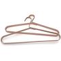 KOOBAY 6Pack 16.5inch Rose Gold Color King Size Non Slip Aluminum Laundry Hangers Clothes Storage Suit Coat Hangers with Anti-Slip Strips