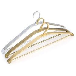 Clothes Racks Clothes Rack Space Saving Clothes Hanger, 20pcs, Standard Hangers (Color : Golden, Size : 45017018mm)