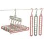 Home Storage Organization Clothes Hanger 10pcs Random Color Drying Rack Plastic Scarf Clothes Hangers Storage Racks Wardrobe Storage Hanger