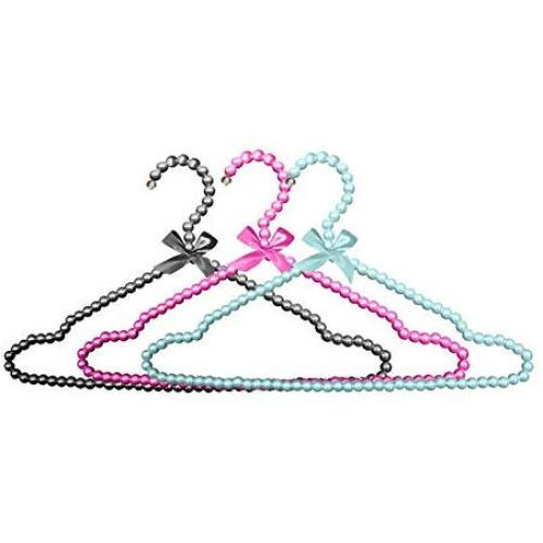 5pcs Random Color Fancy Pearl Bow-Knot Clothes Hanger with Notches, Non Slip Plastic Wedding Dress Sun-top Hanger for Lady Girl 5pcs Random Color Fancy Pearl Bow-Knot Clothes Hanger with Notches, Non Slip Plastic Wedding Dress Sun-top Hanger for Lady Girl