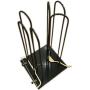 YGLight Hanger Clothes Hangers Holder Hold Smooth Anti-Rust Clothing Stores Hanger Stacker Swivel Casters Store Easy Movement Idle Iron, Wood (Color : Black)