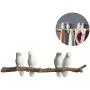 Evibooin Decor Wall Mounted Coat Rack | Birds On Tree Branch Hanger | for Coats, Hats, Keys, Towels, Clothes Storage Hanger (4 Hooks)