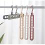 10PC 9-Hole Super Saving Space Rotating Multifunction Magic Hanger Plastic Towel Display Hanger Closet Racks Hangers for Clothes Ramdom Color