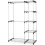SMART CHOICE AMERICA Closet Organizer Storage Rack Portable Clothes Hanger Home Garment Shelf Rod G68