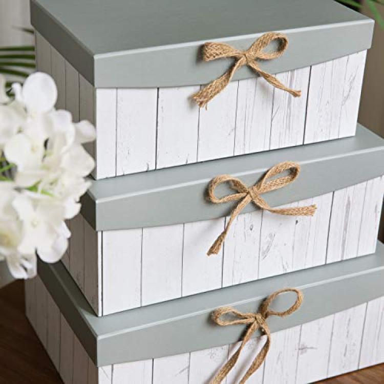 Alef Elegant Decorative Themed Nesting Gift Boxes! Beautiful Butterfly Nesting  Boxes Beautifully Themed and Decorated - Perfect