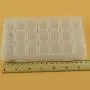 SUPVOX 2pcs 21 Compartments Boxes Shockproof Transparent Nail Art Jewelry Bead Container Empty Storage Boxes Case Holder Nail Art Organizer for Salon