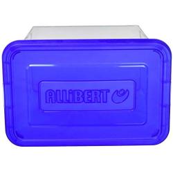 Allibert &quotHandy Storage Boxes with Click Lid, Transparent/Blue, 9 Litre