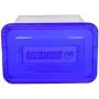 Allibert &quotHandy Storage Boxes with Click Lid, Transparent/Blue, 9 Litre