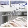 Home Multifunctional Storage Shelf Bedside Hanger Cloth Hanger 5pcs Home Multifunctional Storage Shelf Bedside Hanger Cloth Hanger 5pcs