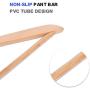 JS HANGER Wooden Suit Hangers, Unfinished Coat Hangers with Non-Slip Pants Bar - Unfinished, Set of 16