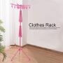 Sugoyi Clothes Rack, Multifunctional Dryer Hanger Foldable for Clothes Socks Underwear (Pink)