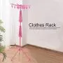 Sugoyi Clothes Rack, Multifunctional Dryer Hanger Foldable for Clothes Socks Underwear (Pink)