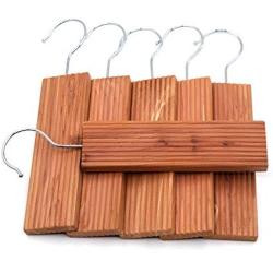 Homode Aromatic Red Cedar Blocks for Clothes and Shoes Storage Including Cedar Hangers and Balls | Value Pack (40 Items and Sandpaper)