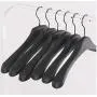 10pcs Black Thick Wide Shoulder Plastic Clothes Hanger for Coats Jacket and Fur 10pcs Black Thick Wide Shoulder Plastic Clothes Hanger for Coats Jacket and Fur