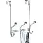 iDesign 53070 York Lyra Steel Over-The-Door 6-Hook Storage Rack - 8.38'' x 5.25'' x 11'', Chrome iDesign 53070 York Lyra Steel Over-The-Door 6-Hook Storage Rack - 8.38'' x 5.25'' x 11'', Chrome
