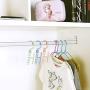 vmree 5-Hole Magic Belt Handle 360°Rotating Hanger Hook PP Thicken Clothes Storage