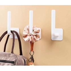 Large Wall Hooks Heavy Duty 12pack Often Used in The Kitchen Bathroom Bedroom,White 15lb Self Adhesive Hooks Universal Hooks Utility Hooks for Hanging Coats Towels Cups Keys Almost Anything…