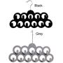 Faddare Clothes Hanger 2PCS Home Space Saving Organizer 11 Holes Scarf Rack Flexible Closet Multifunctional Ties Belts Non Slip Velvet Durable Swivel Hook(Grey)
